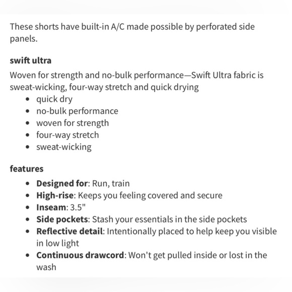 Lululemon Athletica White and Black Perforated Design Real Quick Shorts Size 6 - Picture 13 of 13